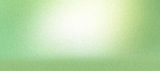Soft green background with illuminated center, rough texture, grainy noise.