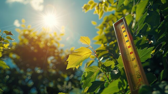 temperature thermometer in the sky