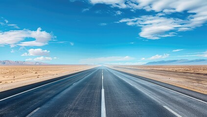 Open Road with Dramatic Clouds