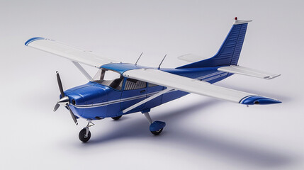 Isometric 3D icon of Cessna 172, aircraft, aviation, transportation, design