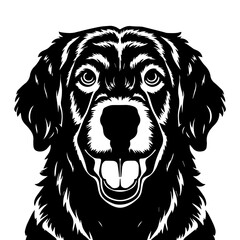 illustration of a dog, Dog coloring book page illustration, Dog Outline pages, silhouette dog vector