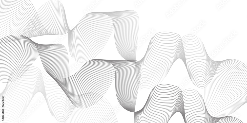 Poster abstract wave blend lines on transparent background. design for banner, wallpaper, background and ma