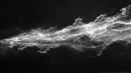 a black and white photograph of smoke swirling