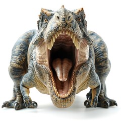 Fototapeta premium a toy dinosaur with its mouth open and its mouth wide open