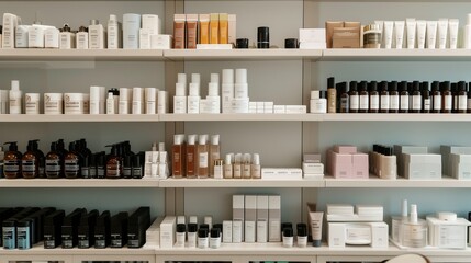 Cosmetics store counter