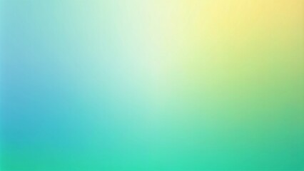 A smooth gradient background blending soft pastel colors. The gradient transitions from a warm yellow at the bottom left corner, through a gentle green in the middle, to a light blue at the top right.
