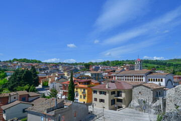 The green landscape around Reino, a small town in the province of Benevento in Italy.