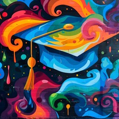 Graffiti Mural Celebrates the Unique Journey and SelfExpression of Each Graduate