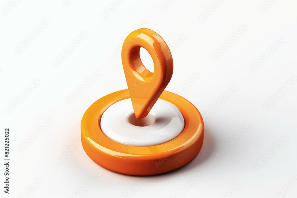 Aufkleber object with a pointy top. geolocation or mark location symbol, position. navigation for map, locatio