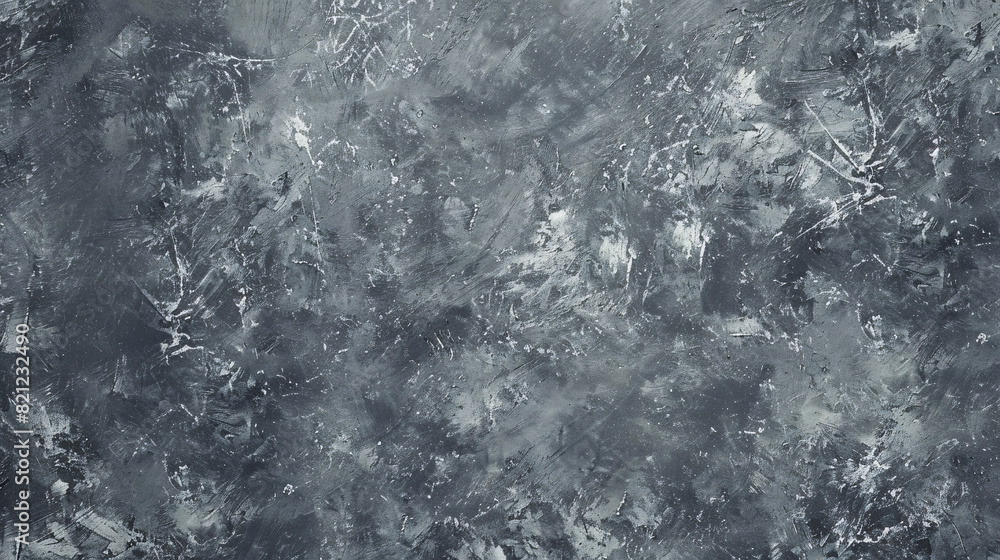 Poster dark textured concrete surface. a dark textured concrete surface with rough patterns and a weathered