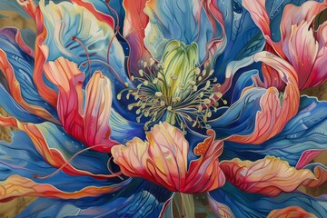 painting of a flower