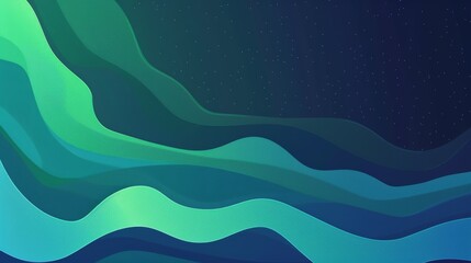 Delicate Silhouettes on Colorful Gradient Background