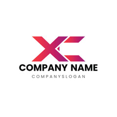 Letter XC initial logo design 