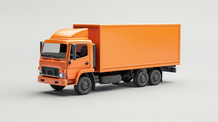 Isometric 3D icon of truck, automotive, transportation, design, illustration