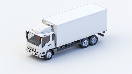 Isometric 3D icon of truck, automotive, transportation, design, illustration