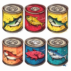 Colorful Canned Fish