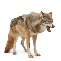 Obraz premium wolf isolated on white background