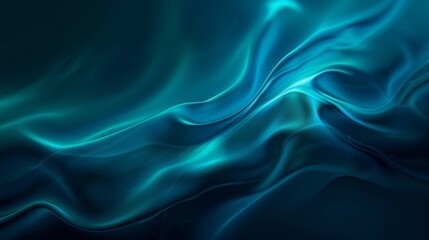 Obraz premium Luminous Blue Wave Against Dark Background