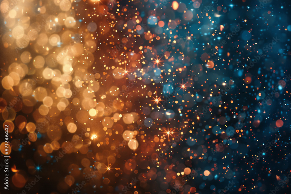 Poster a pattern of stars with gradients from pale gold to deep bronze, evoking a sense of elegance and sop