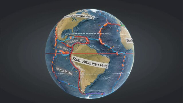 Occurrence and distribution of tectonic plates and deep sea hydrothermal vents.