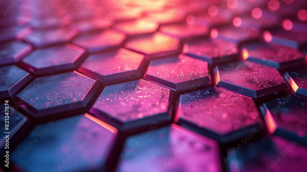 Aufkleber a gradient fill within a hexagonal grid, transitioning smoothly from light to dark, creating a sense