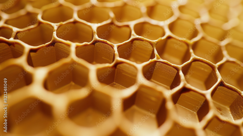 Aufkleber a honeycomb pattern of hexagons in varying sizes, creating a dynamic and structured background,
