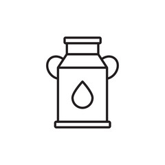 Milk icon design with white background stock illustration