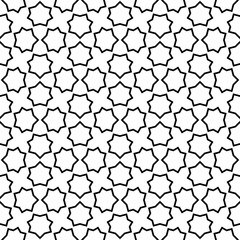 Seamless arabic  ornament based on traditional arabic art. Geometric mosaic. 