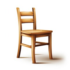 Chair, Flat illustration, No background, flat vector illustration