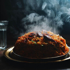 Delightful Basmati Biryani Perfection by AI Creation