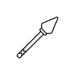 Spear icon design with white background stock illustration