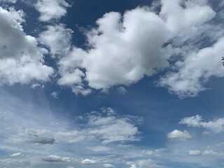 blue sky with clouds