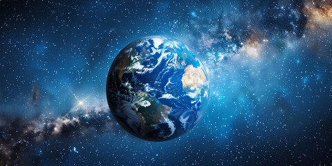 Obraz premium Planet earth in outer space
