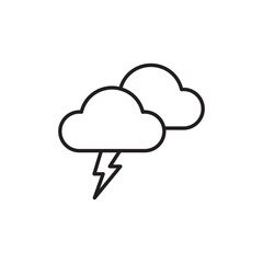 Lightning icon design with white background stock illustration