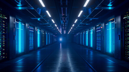 server room in data center