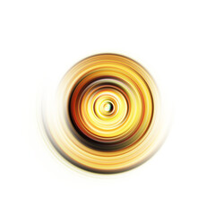 Colorful radial motion effect. Abstract rounded background. Color curves and sphere.