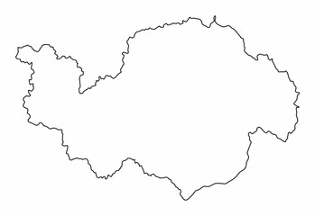 Lower Bavaria outline map