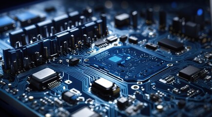 Obraz premium Background information regarding circuit boards, technology background
