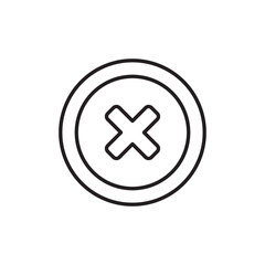 Obraz premium Prohibition icon design with white background stock illustration