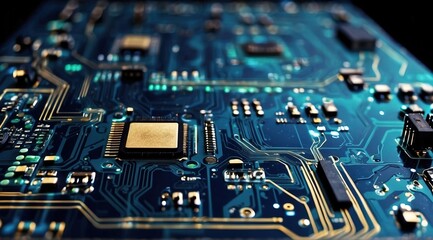 Fototapeta premium Background information regarding circuit boards, technology background