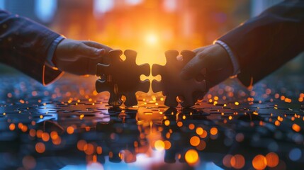 Professional business partner discussing strategic planning in modern office setting