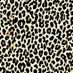 Fototapeta premium leopard print vector background animal skin texture