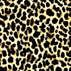 Naklejka premium leopard print vector background animal skin texture