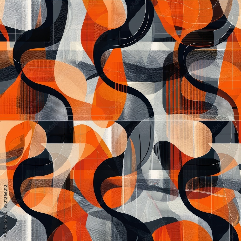 Poster abstract pattern that explores the concept of hidden layers