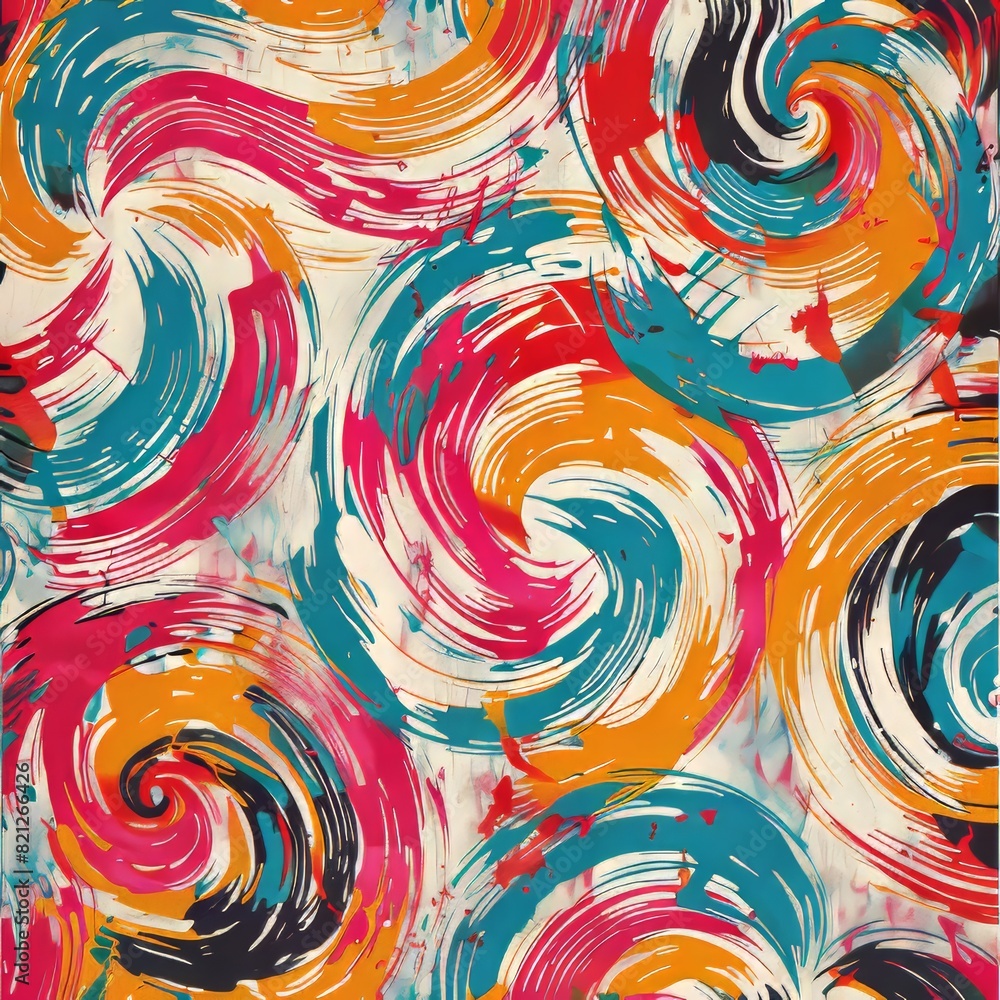Poster abstract pattern that embraces the energy of motion and fluidity