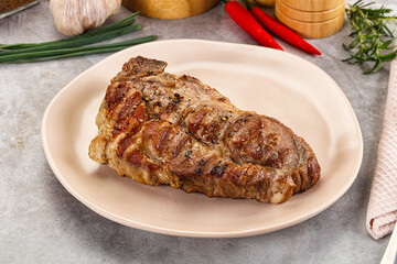 Grilled pork sirloin for dinner