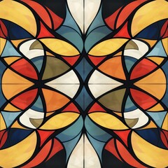 Abstract Pattern that plays with the concept of duality, 