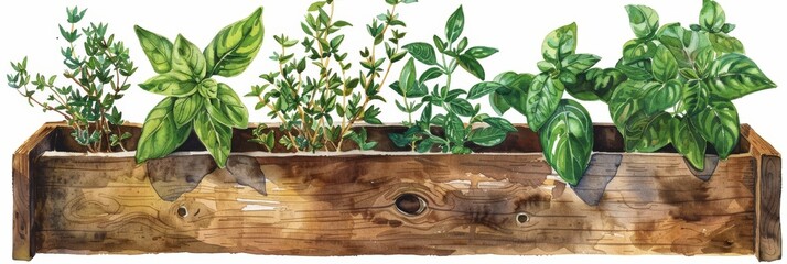 Cozy Apartment Gardening with Fresh Herbs Generative AI