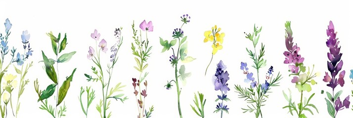 Vibrant Floral Illustrations for Health and Wellness Generative AI