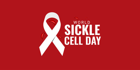 World Sickle Cell Day. background, banner, card, poster, template., The vector graphic of World Sickle Cell Awareness Day is good for celebrating World Sickle Cell Awareness Day. Each year on June 19